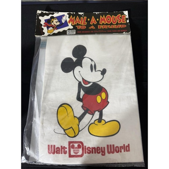 Disney Other - Mail A Mouse To A Friend Walt Disney Theme Parks And Resorts Shipping Bag RARE